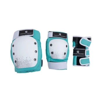 Набор защиты Tech Team Safe fit adult 2.0, цвет бирюзовый (размер M)